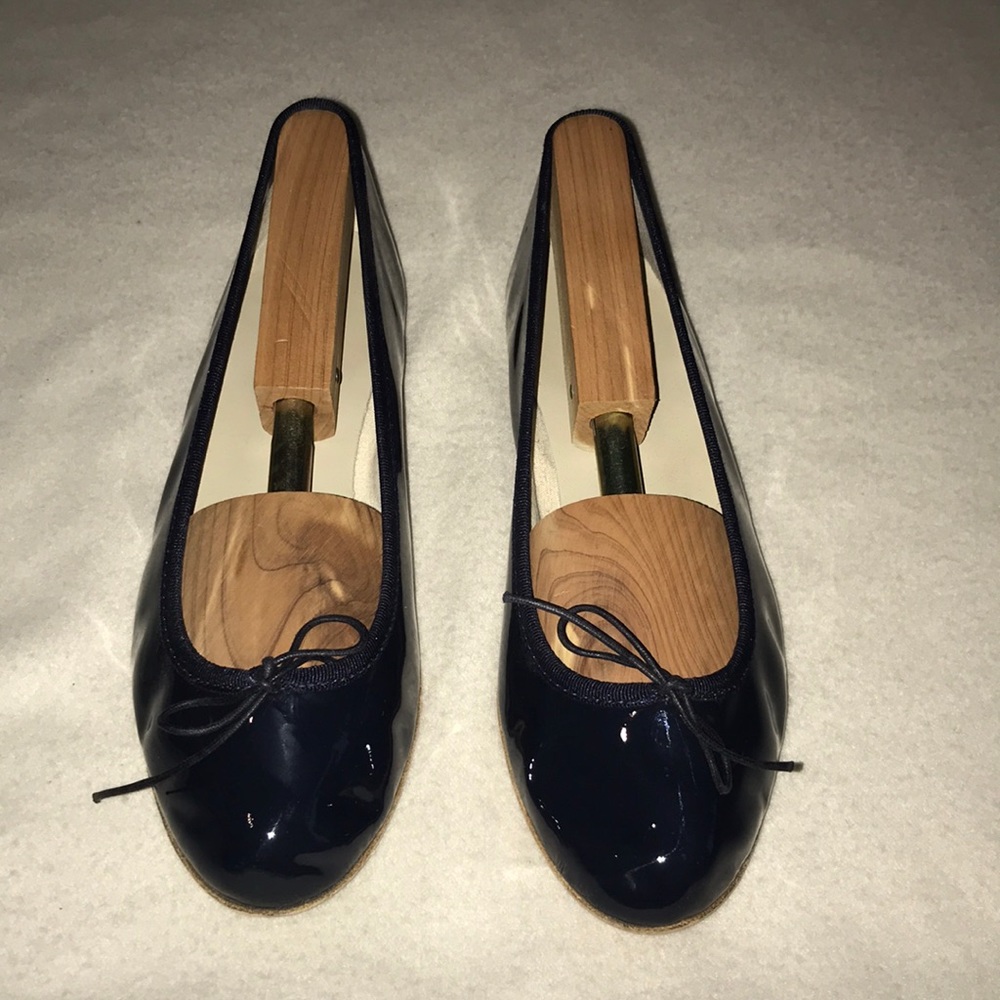 Anniel navy patent leather ballet flat